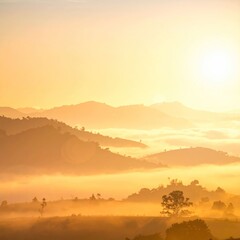 Fototapeta premium Mountain sunrise