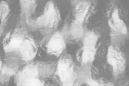 Textured background in halftones of hammered glass, on a transparent background.
