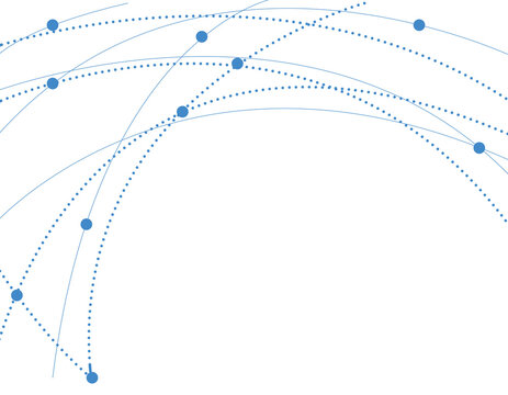 Abstract futuristic digital technology network connected with communication lines background