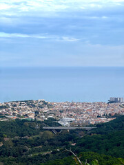 Obraz premium View from the Canet Cross, Canet de mar, catalunya, spain