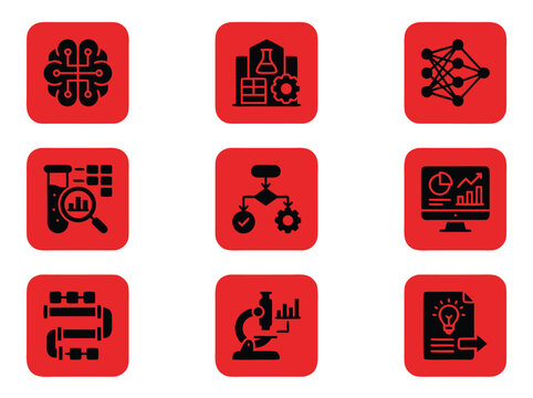 Set of Technology and Science Icons.