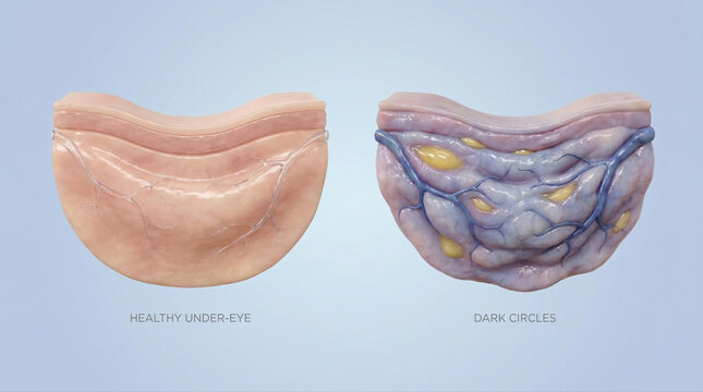 Dark Circles Under Eye Anatomy and Vascular Congestion