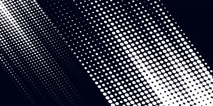 Dots halftone white and blue color pattern gradient grunge texture background. Dots pop art comics sport style vector illustration