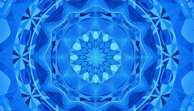 万華鏡の抽象的なブルーバックグラウンド