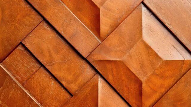 Wooden Panel: An intriguing pattern of expertly crafted wooden panels, showcasing the natural grain and warm hues of the material.