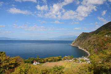 Obraz premium Nishi Izu coastline, Izu Peninsula, Japan