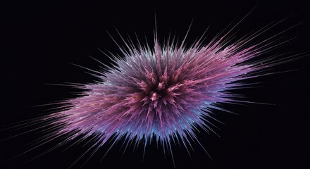 Fototapeta premium Abstract depiction of a singularity point, ultimate concentration of matter, infinite density concept, overwhelming spatial compression, deep, theoretical, Density