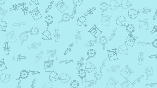 Background with handdrawn icons suitable for presentations, flyers, websites, and social media graphics. Playful and versatile design for multiple uses.