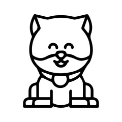 Happy Feline Line Icon © Noni