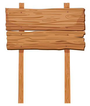 wooden sign board, vector design