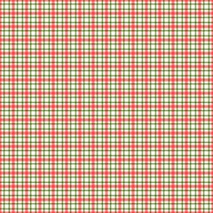 Naklejka premium Classic red and green tartan pattern background. Traditional festive checkered texture for Christmas and seasonal décor.