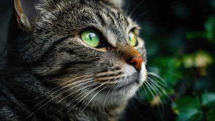 Fototapeta premium close up portrait of a cat
