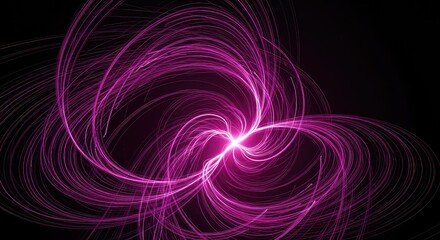 Fototapeta premium Highly energetic abstract background featuring swirling lines, vibrant neon gradients, and powerful light effects creating a sense of dynamic motion, intense, strong, illuminated
