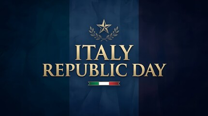 A set of professional graphic design templates and banners for Italy Republic Day (Festa della Repubblica) featuring the Italian flag colors (green, white, and red), patriotic elements, and elegant ty