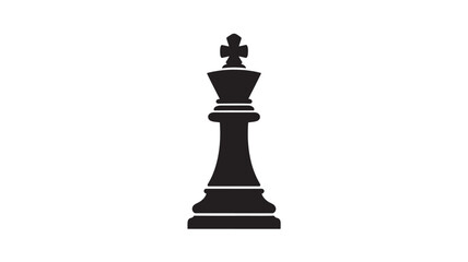 Fototapeta premium Black Chess King Piece For Strategy Concepts