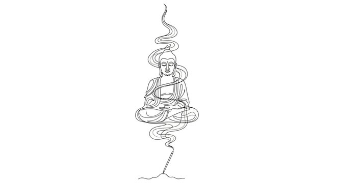 Man meditating in yoga position.