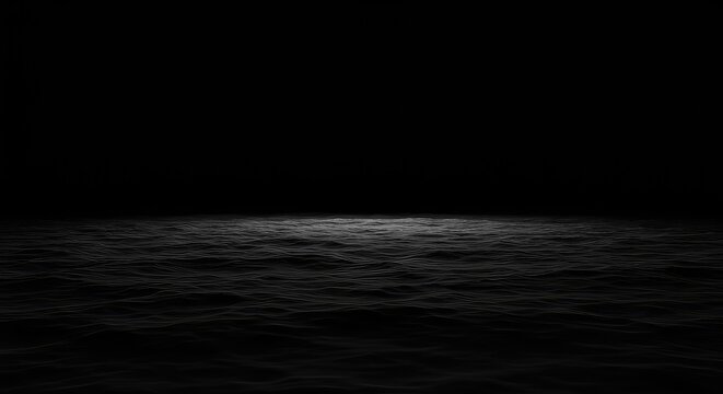 A profound and infinite field of pure darkness illustrating nothingness, emptiness, and deep abstract philosophical concepts of the absolute void, deep, minimal, space