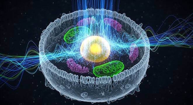 Cell Structure Biology Science Illustration.