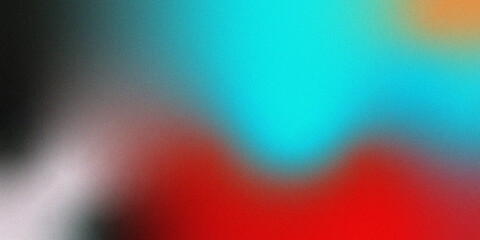 Obraz premium Abstract blurred background featuring vibrant gradients of blue red orange and black hues