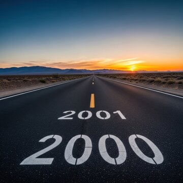 The Road Ahead - Symbolizing the Turn of the Millennium and Future Journeys.