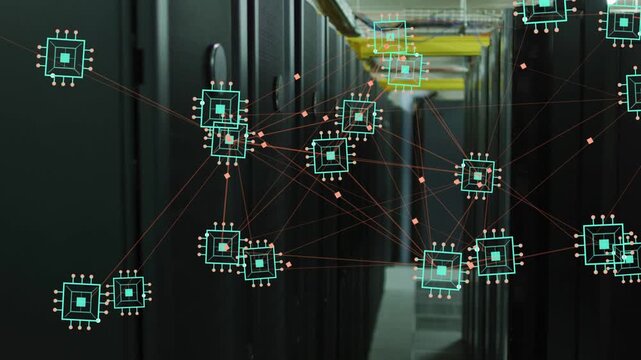Overlay being triggered by packet pulse, teal nodes clustering, pink pings moving, visualizing flow