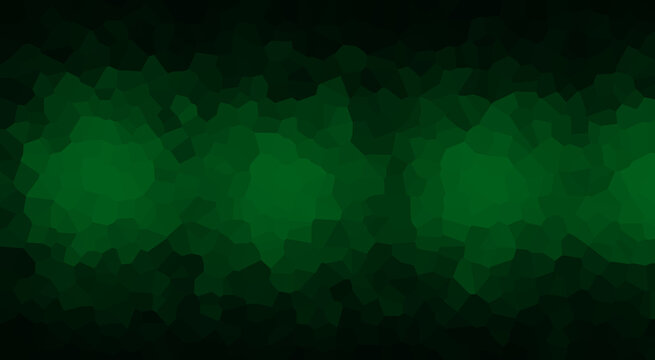 Dark green abstract background with a geometric mosaic or crystal pattern