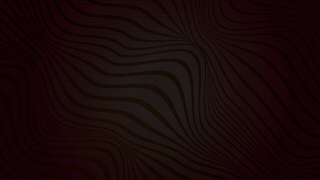 Dark abstract background, with wavy parallel, lines and gradient