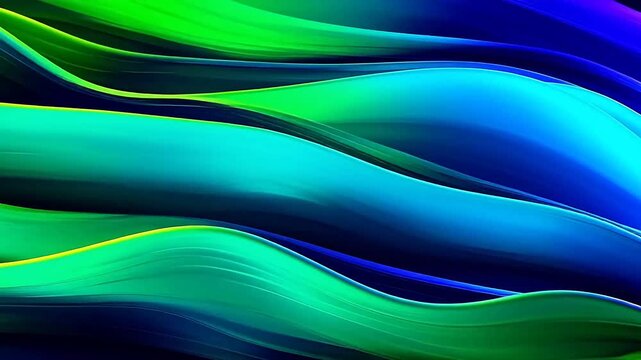 Digital holographic curve linear geometric abstract background