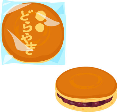 個包装のどら焼きのパッケージ