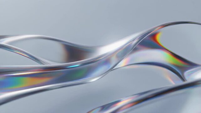 Liquid abstract Silver rainbow and mercury. Fluid silver background with ripples and waves . Silver luxury liquid in motion. Liquid raindbow metalic luxury background