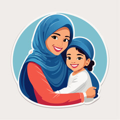 Obraz premium Mother and Daughter Hugging