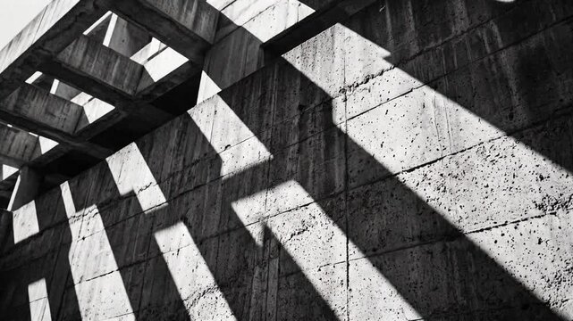 Brutalist Concrete Shadow Loop