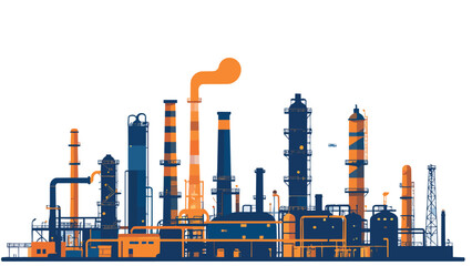 Obraz premium oil refinery factory