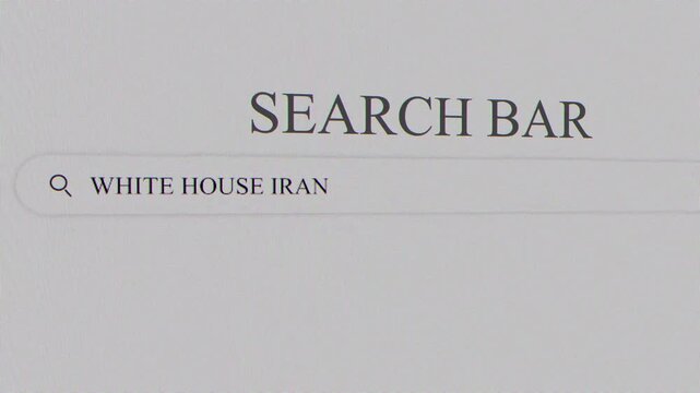 White House Iran Search Screens