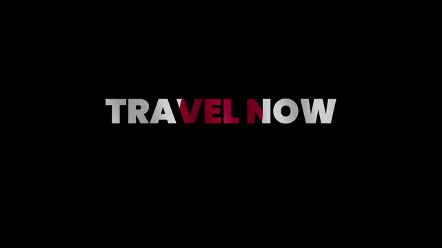 Bold japan travel wordmark on black with red accent vertical video