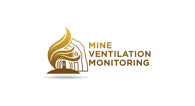 Mine Ventilation Monitoring Logo Depicting Safety and Air Quality.