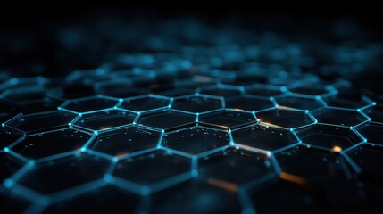 Fototapeta premium Abstract futuristic hexagonal structure