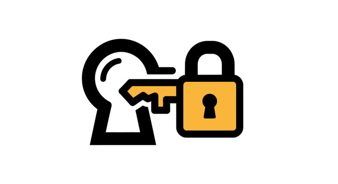Key and Lock Security Symbol.
