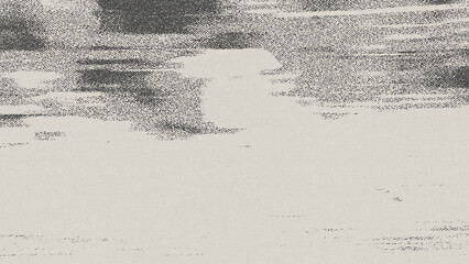 Monochrome Halftone Grunge Texture With Distressed Dots And Grainy Noise On Off-White Paper Background Abstract Print © George C