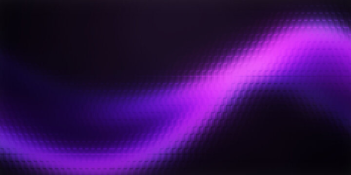 Abstract Purple Neon Wave Background with Glowing Light Flow