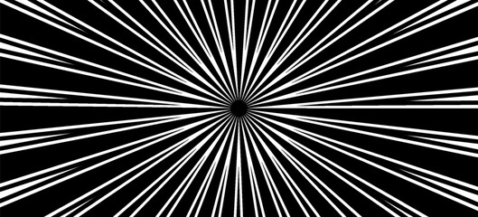 Fototapeta premium Zoom Action Lines Background for Comic and Superhero Design
