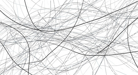Obraz premium Complex Network of Intersecting Lines and Dashed Patterns.