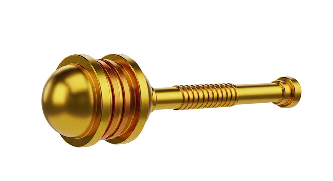 Golden Mace with Ornate Design