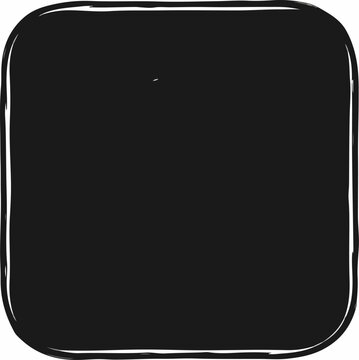 Black Square Object Closeup.