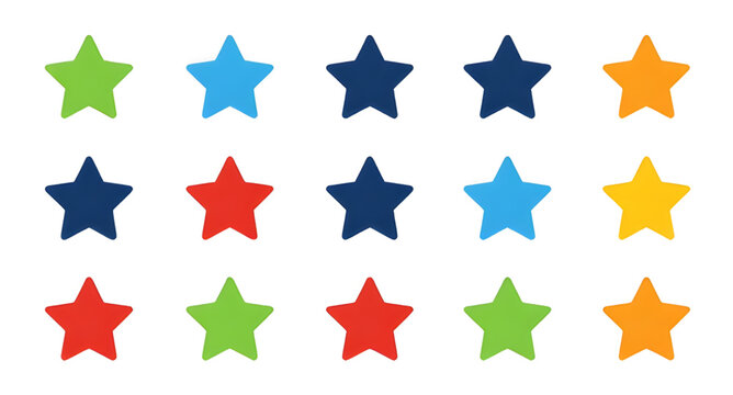 colorful star shapes, bright star stickers, playful clip art stars, educational decoration icons, fun classroom graphics, decorative star collection, vibrant school stickers, cheerful star symbols, cu