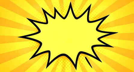 comic explosion, speech bubble, blast effect, cartoon burst, pop art bubble, boom graphic, starburst shape, dialog box, comic background, explosion cloud, action bubble, retro comic, graphic element,  © mrpixel