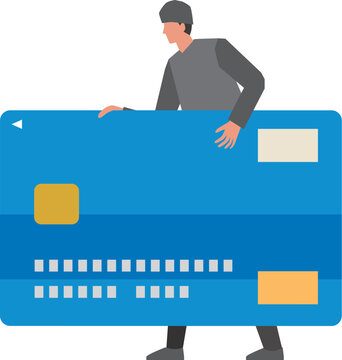 クレジットカードと盗む犯罪者