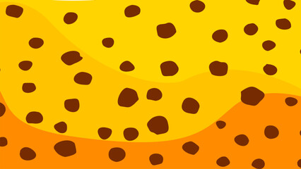 Contemporary Orange Abstract Design with Leopard Texture. High-quality vector for web headers. This seamless pattern inspired by the distinct spots of big cats like cheetahs, leopards, and jaguars.  © faizimunir
