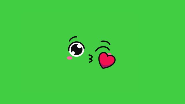 Animated emoji expressing love and affection, suitable for romantic and positive contexts.
