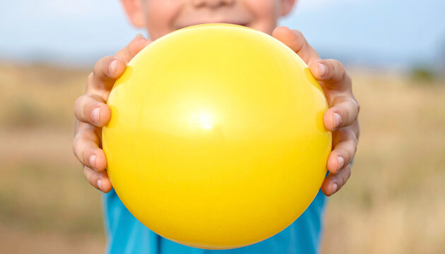 hand holding happy smile sphere, Positive thinking, Mental health assessment , World mental health day 